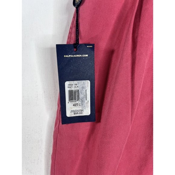 Polo Ralph Lauren Mens Coral Classic Pleated Fit Pants Sz 42T×36 Read - Picture 4 of 16